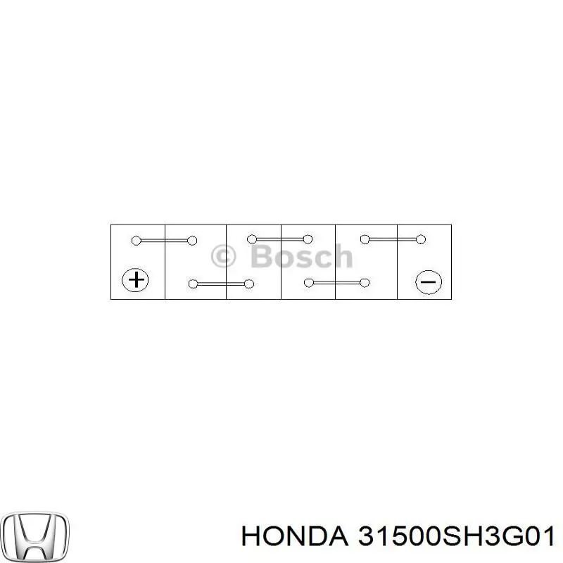 31500SH3G01 Honda batería de arranque