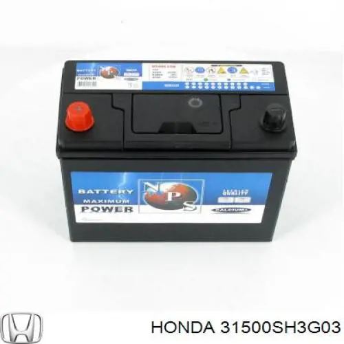 31500SH3G03 Honda batería de arranque