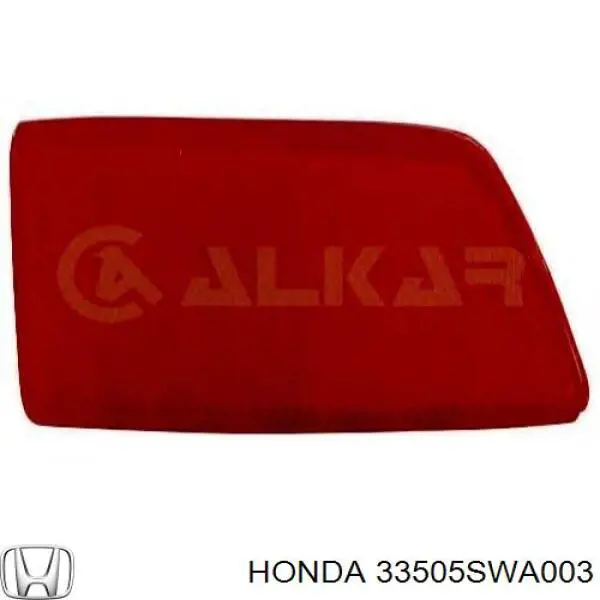  Reflector, parachoques trasero, derecho para Honda CR-V RE