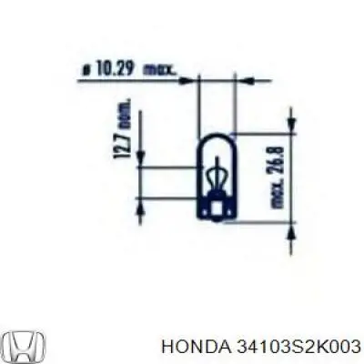 34103S2K003 Honda lámpara, luz intermitente