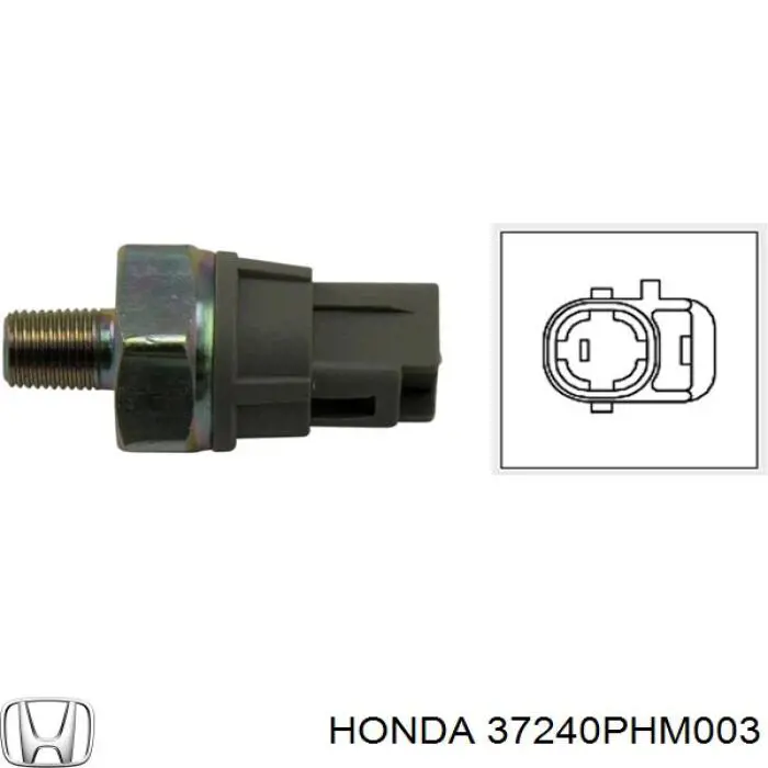 37240PHM003 Honda indicador, presión del aceite