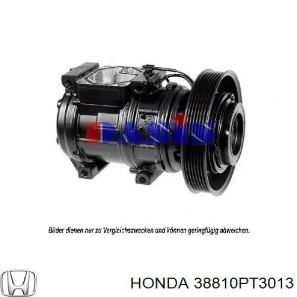 38810PT3013 Honda compresor de aire acondicionado