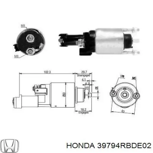 39794RBDE02 Honda 