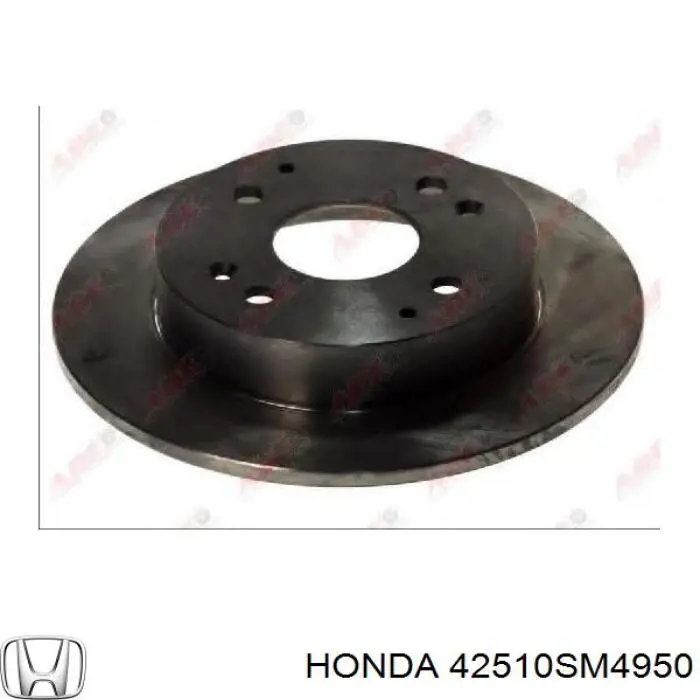 42510SM4950 Honda disco de freno trasero