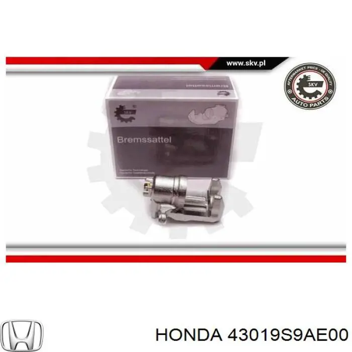 43019S9AE00 Honda pinza de freno trasera izquierda