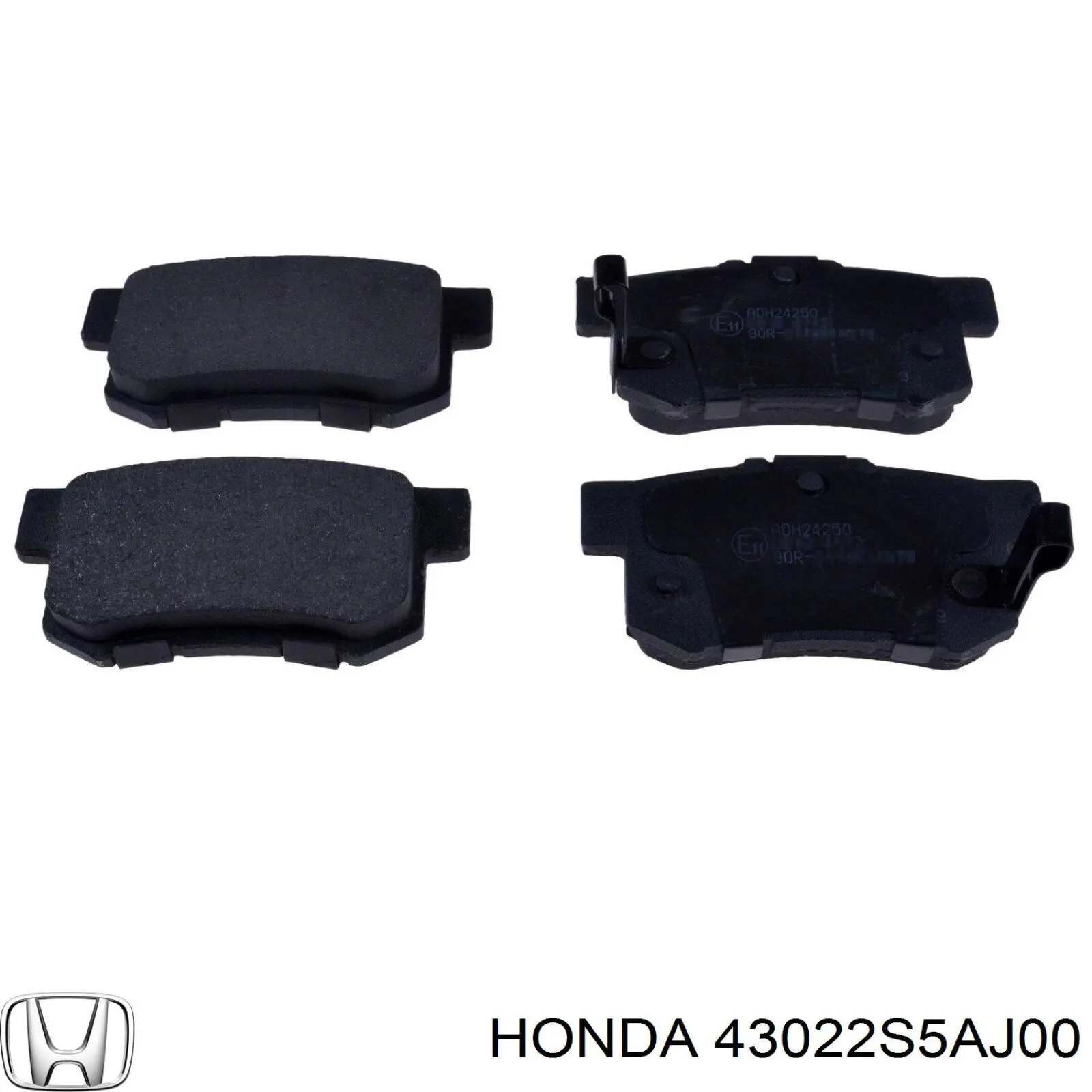 43022S5AJ00 Honda pastillas de freno traseras