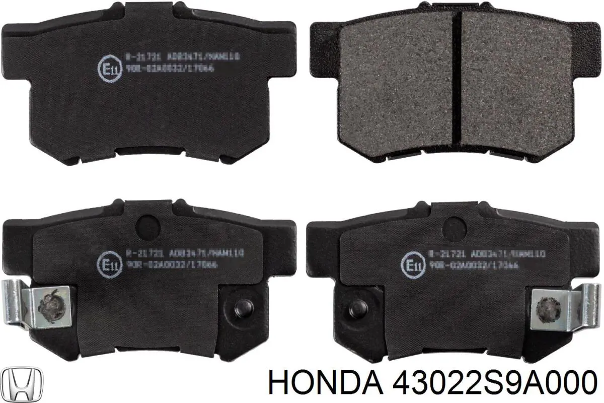 43022S9A000 Honda pastillas de freno traseras