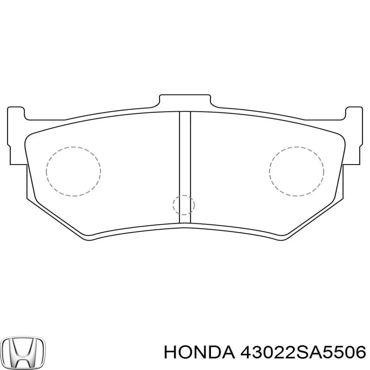 43022SA5506 Honda pastillas de freno traseras