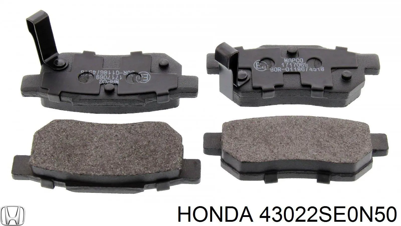 43022SE0N50 Honda pastillas de freno traseras