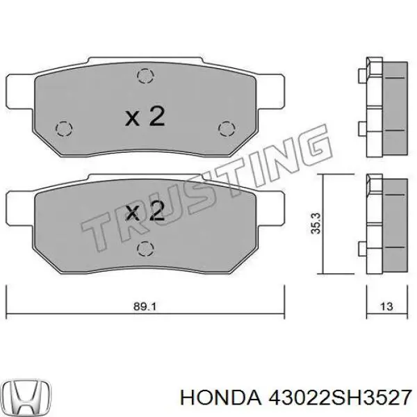 43022SH3527 Honda 