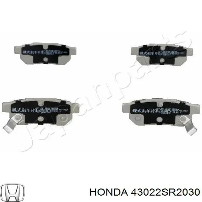 43022SR2030 Honda pastillas de freno traseras