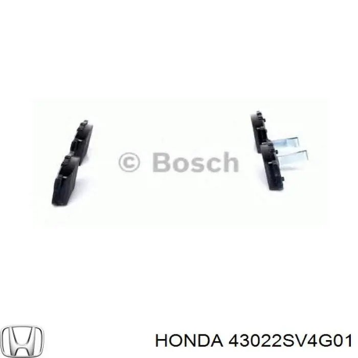 43022SV4G01 Honda pastillas de freno traseras