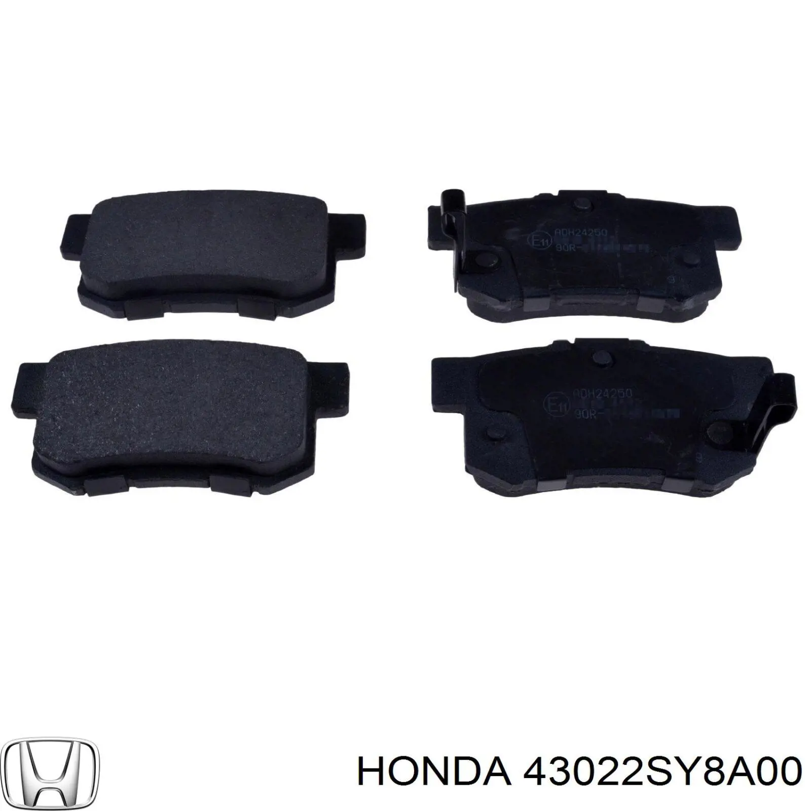 43022SY8A00 Honda pastillas de freno traseras