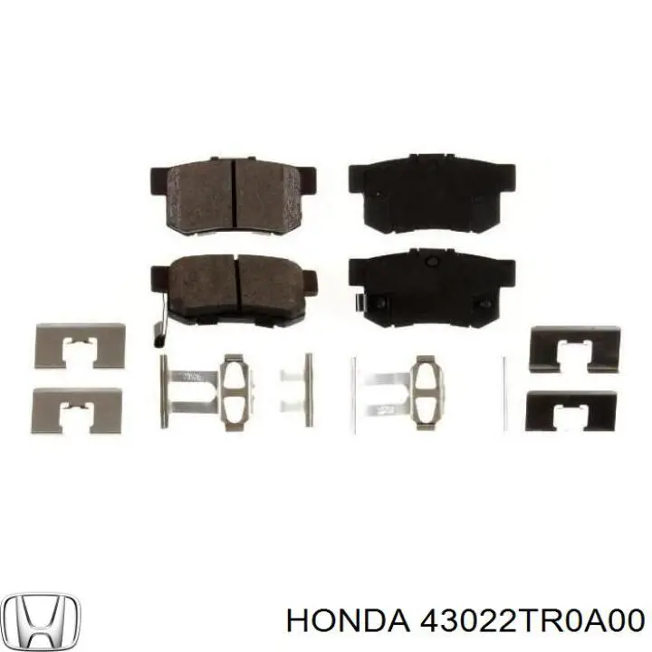 43022TR0A00 Honda pastillas de freno traseras