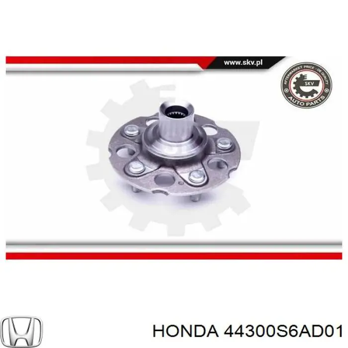 44300S6AD01 Honda cojinete de rueda trasero