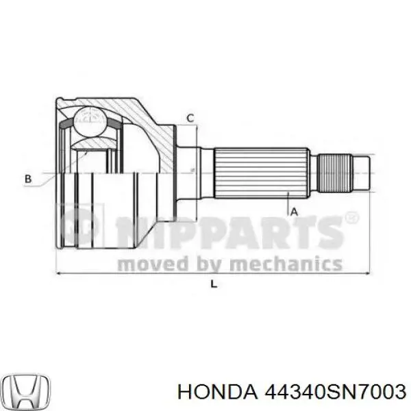 44340SN7003 Honda junta homocinética exterior delantera