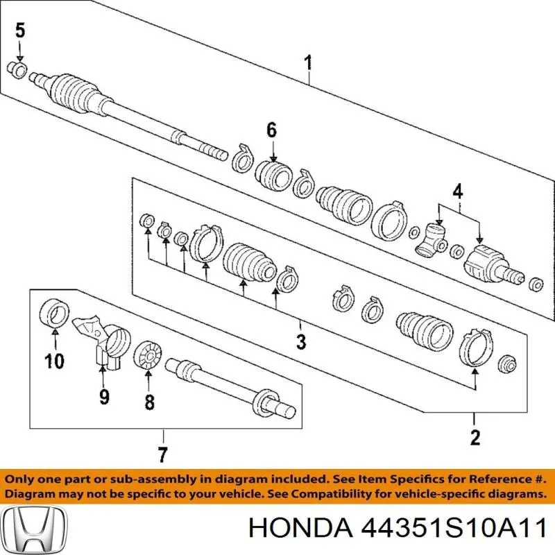 44351S10A11 Honda 