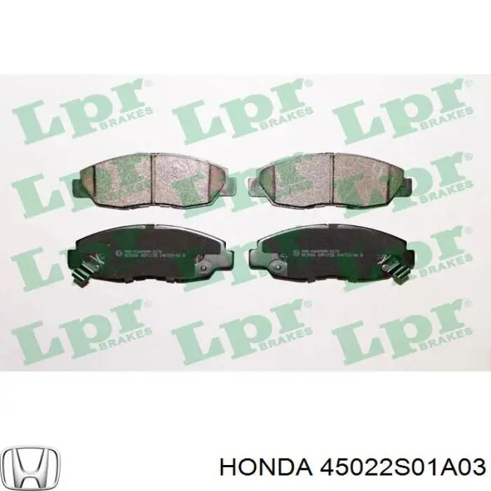 45022S01A03 Honda pastillas de freno delanteras