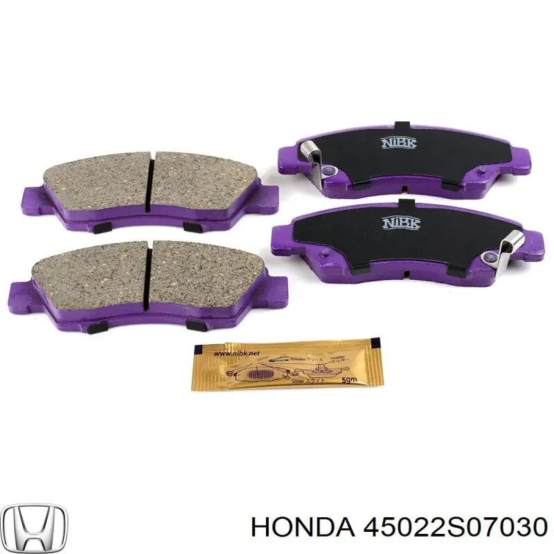 45022S07030 Honda pastillas de freno delanteras