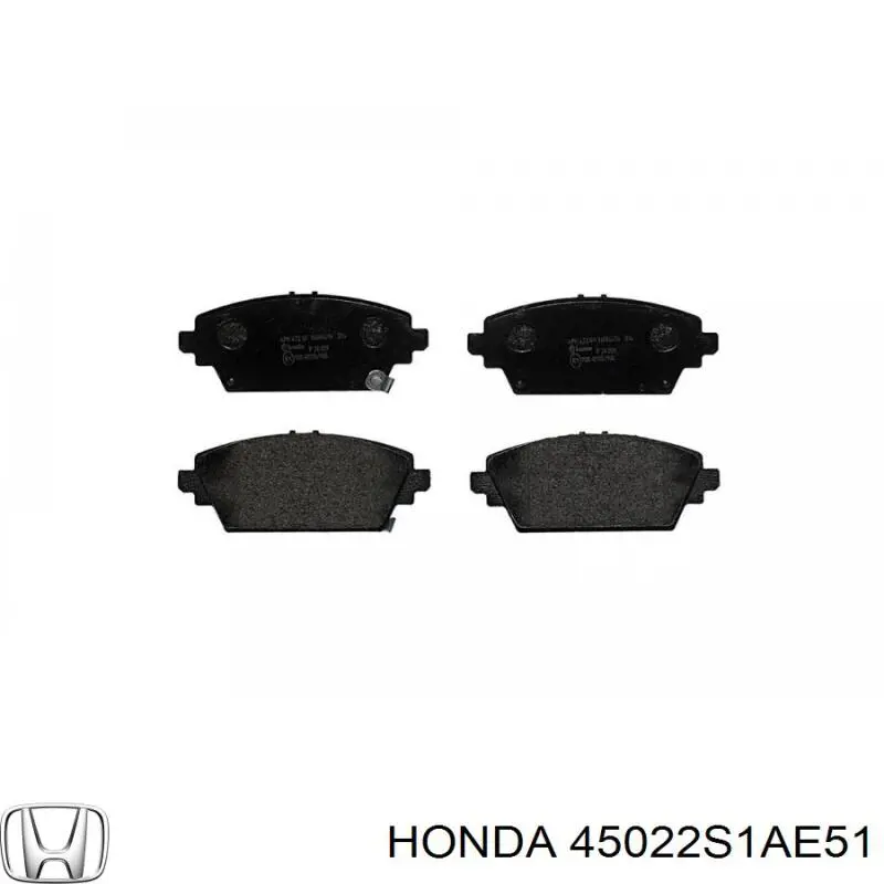 45022S1AE51 Honda pastillas de freno delanteras