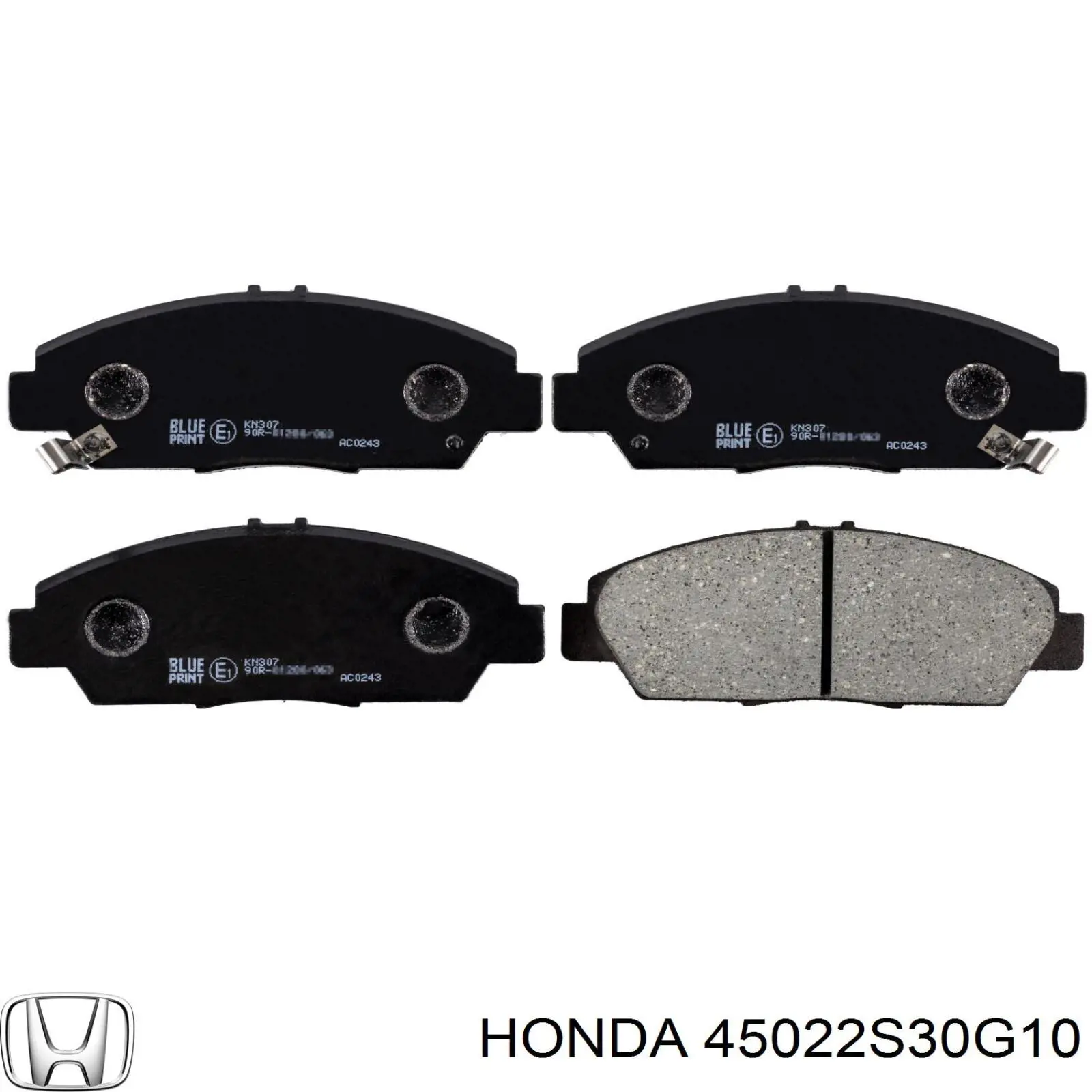 45022S30G10 Honda pastillas de freno delanteras