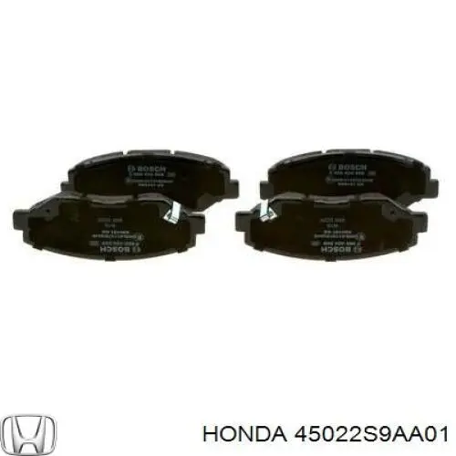 45022S9AA01 Honda pastillas de freno delanteras