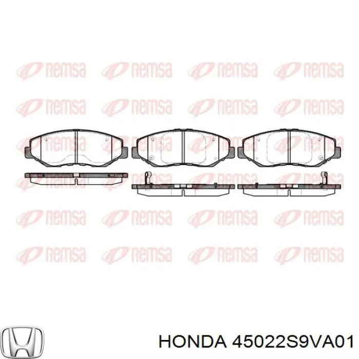 45022S9VA01 Honda pastillas de freno delanteras