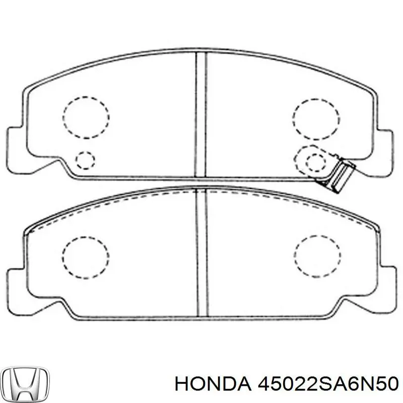 45022SA6N50 Honda pastillas de freno delanteras