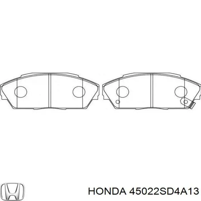 45022SD4A13 Honda pastillas de freno delanteras