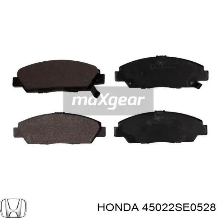 45022SE0528 Honda pastillas de freno delanteras