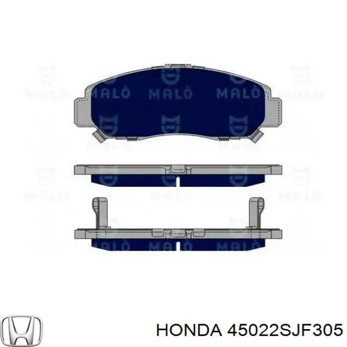 45022SJF305 Honda pastillas de freno delanteras