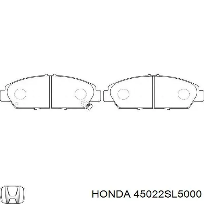 45022SL5000 Honda pastillas de freno delanteras