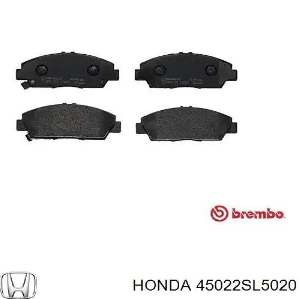 45022SL5020 Honda pastillas de freno delanteras