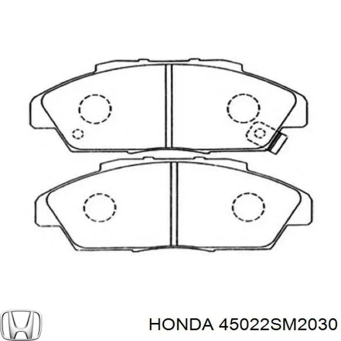 45022SM2030 Honda pastillas de freno delanteras