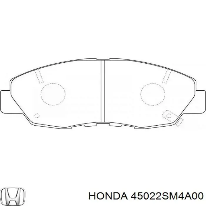 45022SM4A00 Honda pastillas de freno delanteras