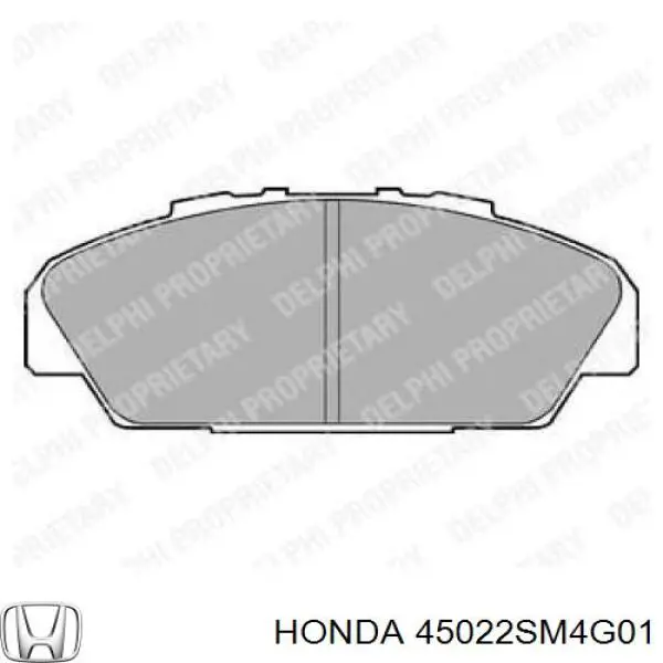 45022SM4G01 Honda pastillas de freno delanteras