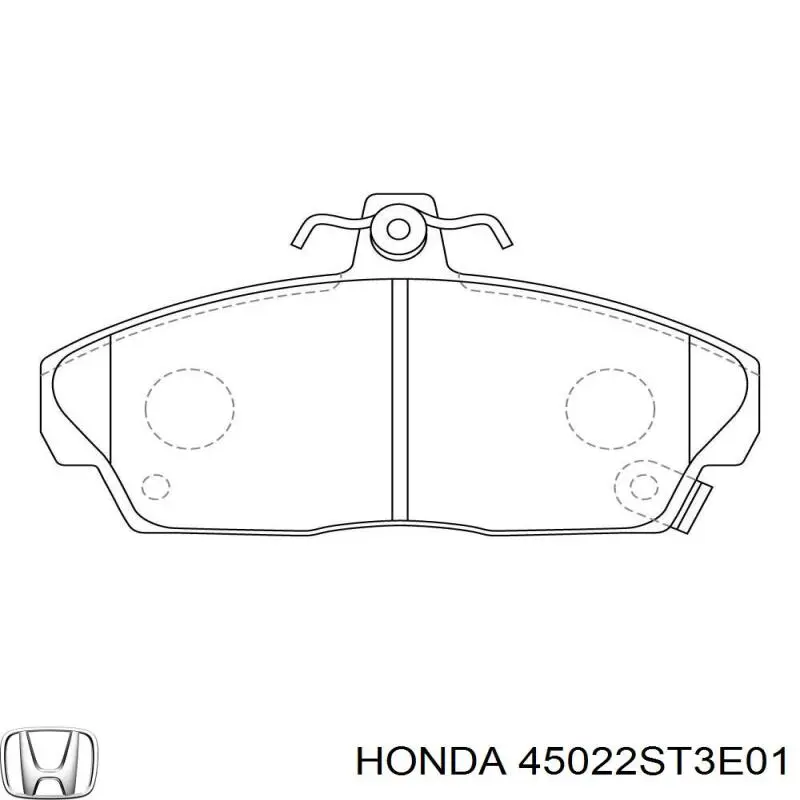 45022ST3E01 Honda pastillas de freno delanteras