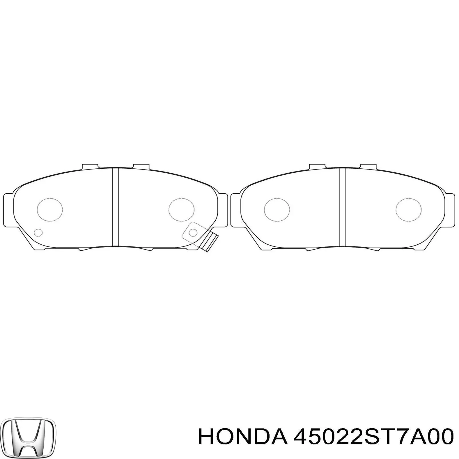 45022ST7A00 Honda pastillas de freno delanteras