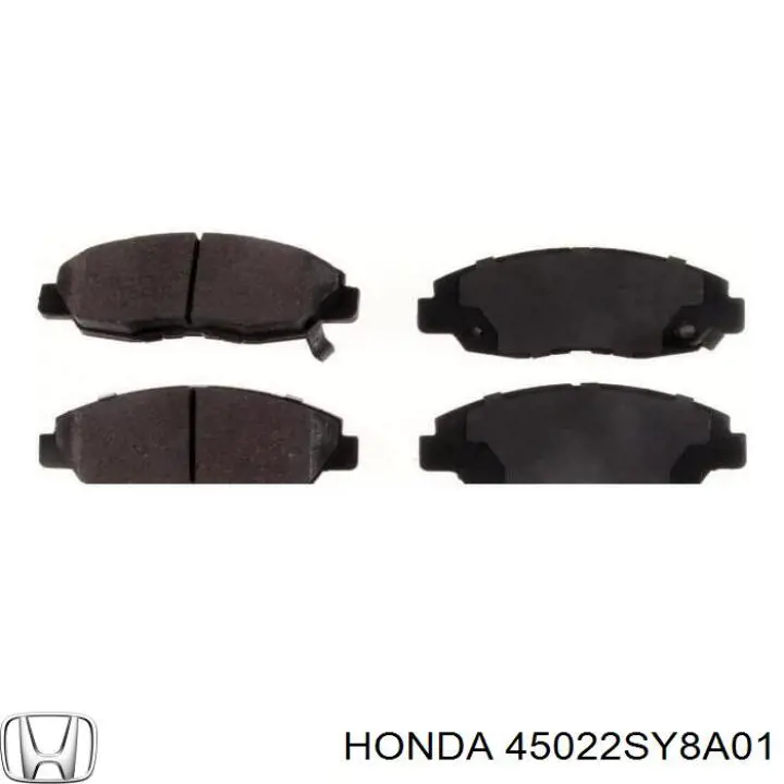 45022SY8A01 Honda pastillas de freno delanteras