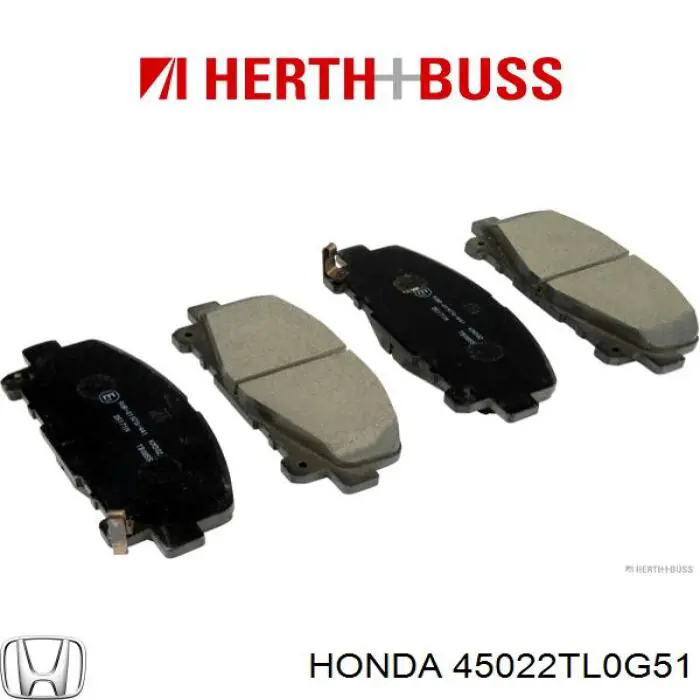 45022TL0G51 Honda pastillas de freno delanteras