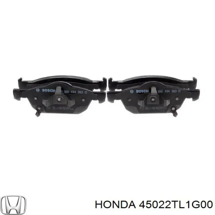 45022TL1G00 Honda pastillas de freno delanteras