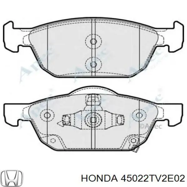 45022TV2E02 Honda pastillas de freno delanteras