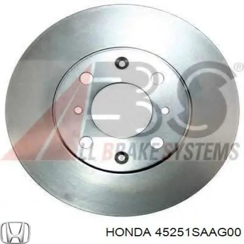 45251SAAG00 Honda freno de disco delantero