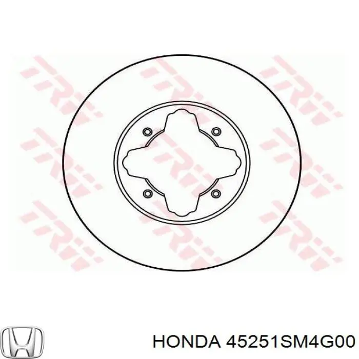 45251SM4G00 Honda freno de disco delantero