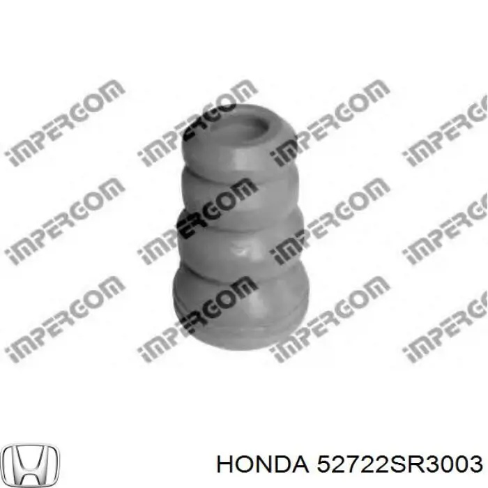  Almohadilla de tope, suspensión trasera para Honda Civic 6 