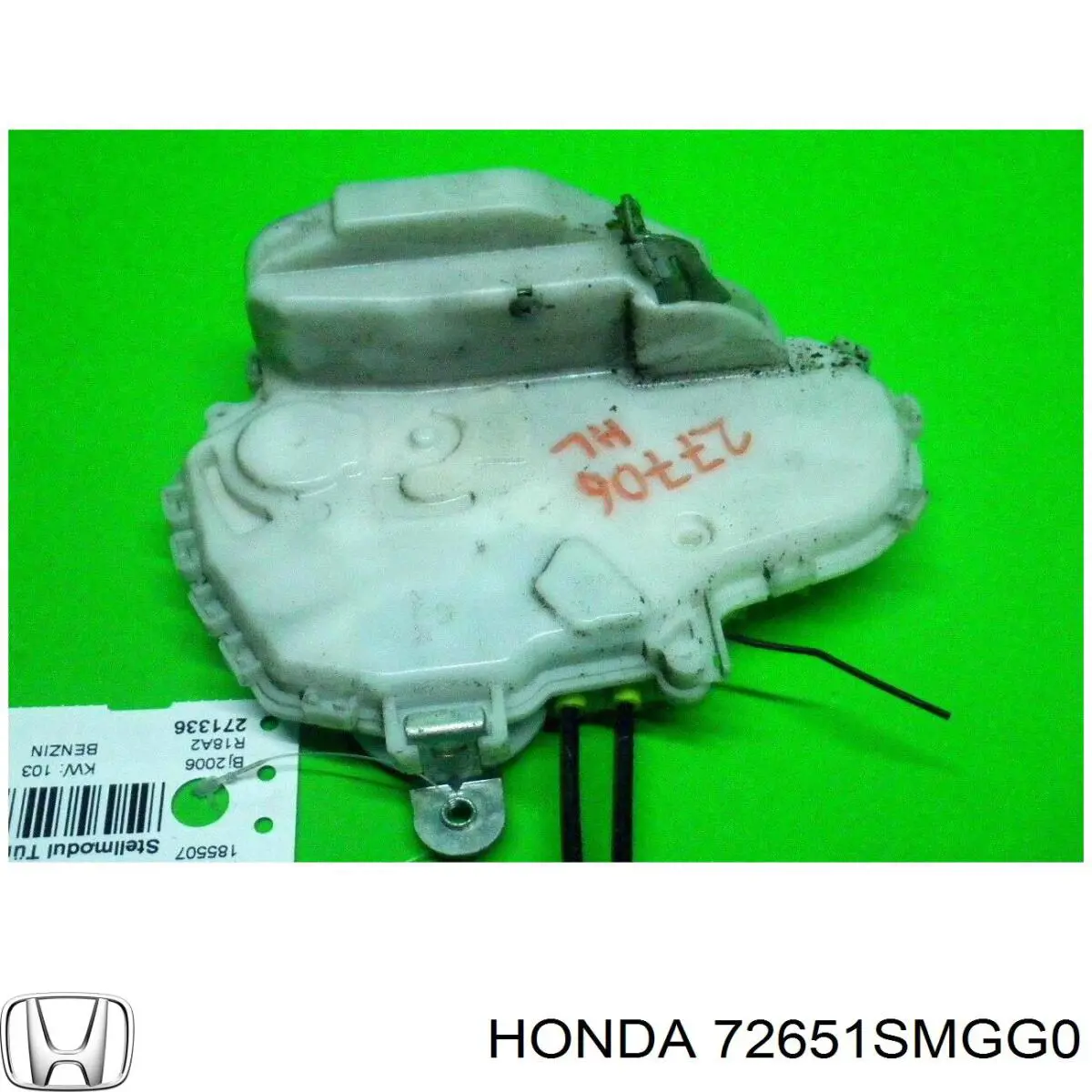  Cerradura de puerta trasera izquierda para Honda Civic 8 