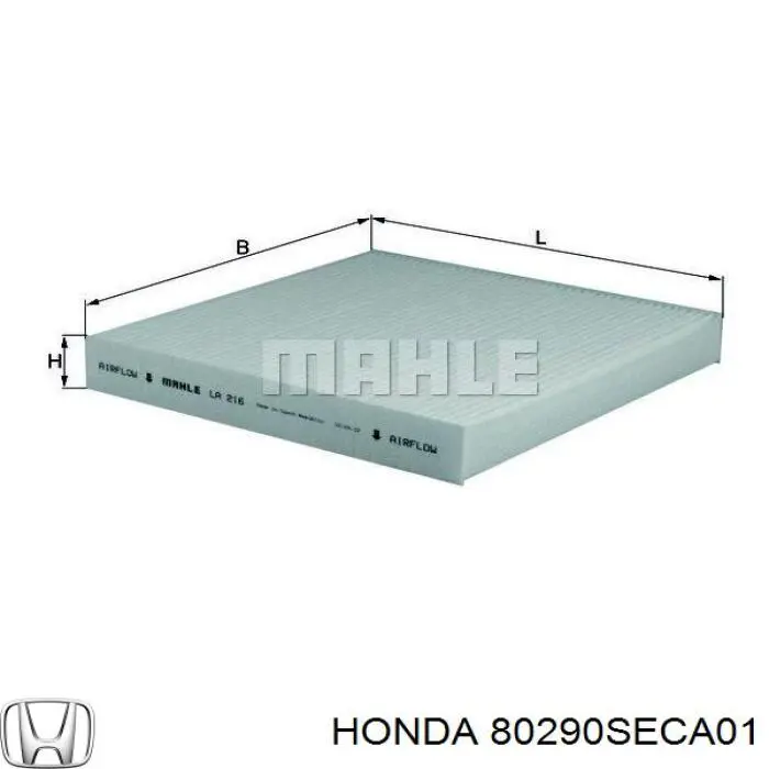 80290SECA01 Honda filtro de habitáculo