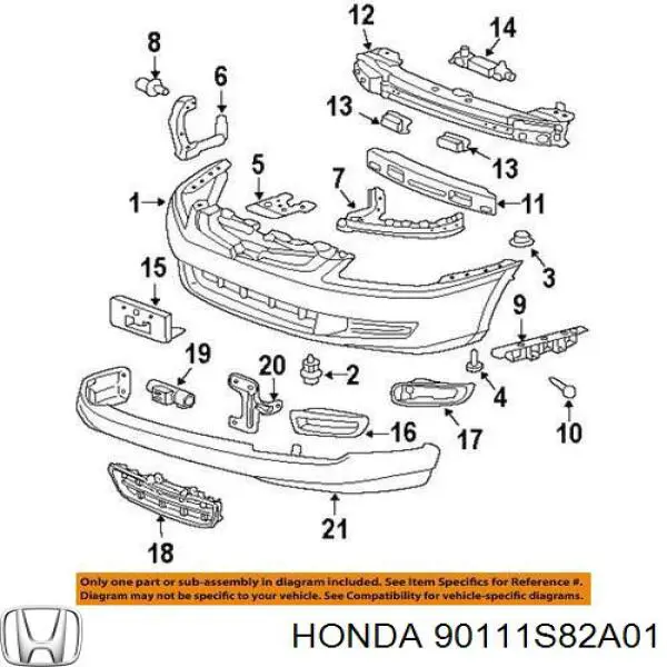 90111S82A01 Honda 