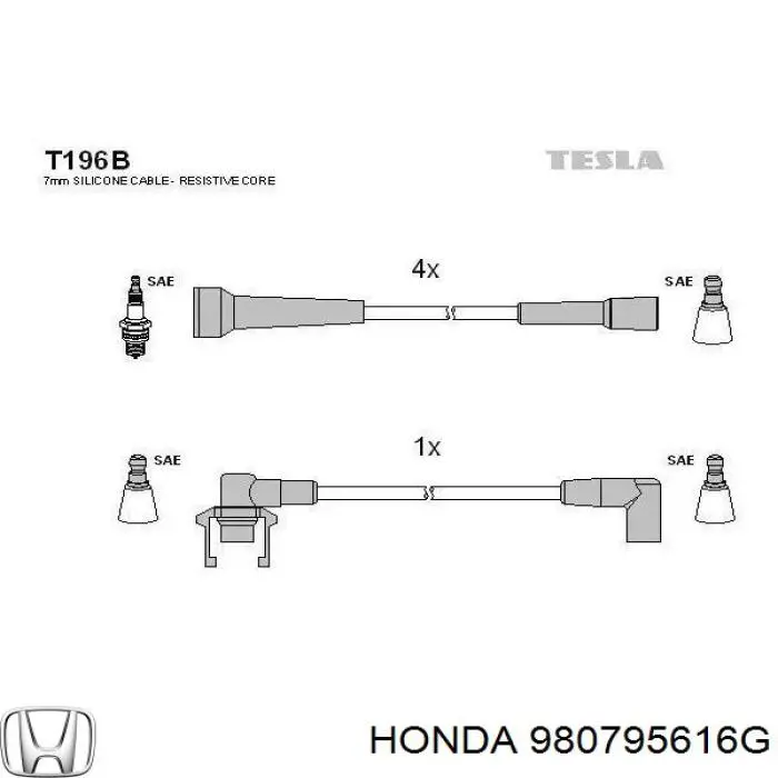 98079-5616G Honda bujía de encendido