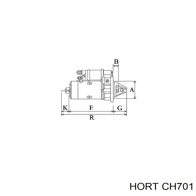 CH701 Hort motor de arranque